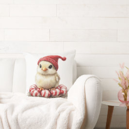 Weihnachtsvogel auf Peppermint Kissen