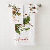 Weihnachtsvögel Badhandtuch Set (Insitu)