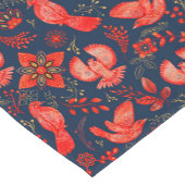 Weihnachtsvögel - Blume Kurzer Tischläufer (Ecke)