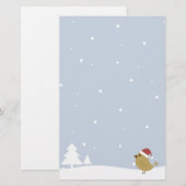 Weihnachtsvogel Briefpapier (Vorne/Hinten)