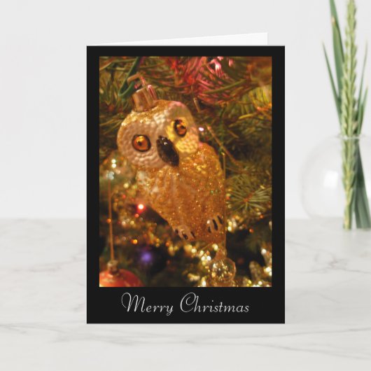 Weihnachtsvogel Feiertagskarte (Vorderseite)
