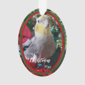 Weihnachtsvogel für Pet Acrylic individuell anpass Ornament (Rückseite)