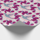 Weihnachtsvögel Geschenkpapier (Ecke)