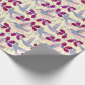 Weihnachtsvögel Geschenkpapier (Ecke)