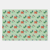 Weihnachtsvögel Geschenkpapier Set (Vorderseite 2)