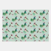 Weihnachtsvögel Geschenkpapier Set (Vorderseite)