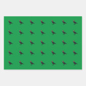 Weihnachtsvögel Geschenkpapier Set (Vorderseite)