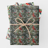 Weihnachtsvögel Geschenkpapier Set (Beispiel)