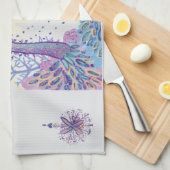 Weihnachtsvögel Geschirrtuch (Viertel Falte)