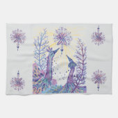 Weihnachtsvögel Geschirrtuch (Horizontal)