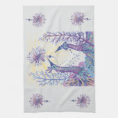 Weihnachtsvögel Geschirrtuch (Vertikal)