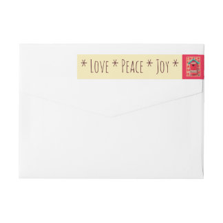 Weihnachtsvogel-Haus-Verpackung um Aufkleber