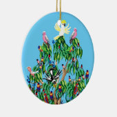 Weihnachtsvögel in Australien Keramikornament (Rechts)