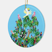 Weihnachtsvögel in Australien Keramikornament (Links)
