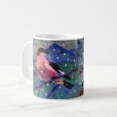 Weihnachtsvogel Kaffeetasse (Vorderseite Links)
