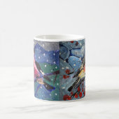 Weihnachtsvogel Kaffeetasse (Mittel)