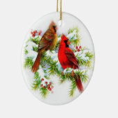 Weihnachtsvogel-Keramik-Verzierung Keramik Ornament (Rechts)