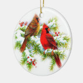 Weihnachtsvogel-Keramik-Verzierung Keramik Ornament (Links)