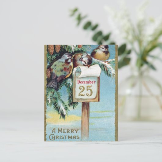 Weihnachtsvögel nach Karte (Stehend Vorderseite)