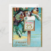 Weihnachtsvögel nach Karte (Vorne/Hinten)