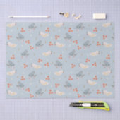 Weihnachtsvögel Nahtloses Muster Seidenpapier (Handwerk)