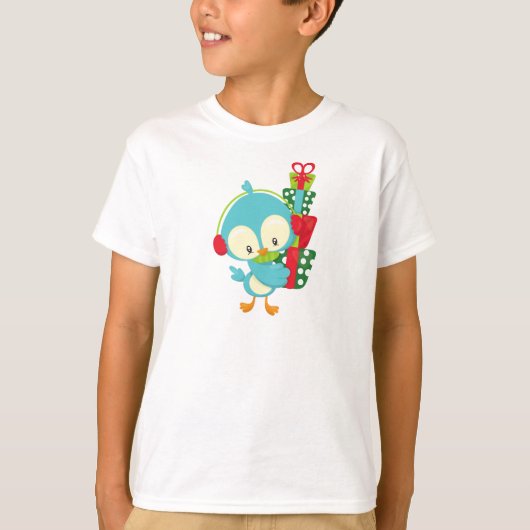 Weihnachtsvögel, Niedliche Vögel, Geschenke, Gesch T-Shirt (Vorderseite)