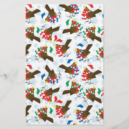 Weihnachtsvogel Santa Briefpapier (Vorderseite)