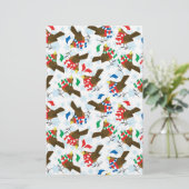Weihnachtsvogel Santa Briefpapier (Stehend Vorderseite)