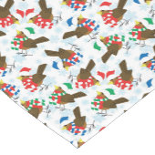 Weihnachtsvogel Santa Kurzer Tischläufer (Ecke)