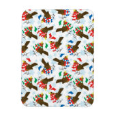 Weihnachtsvogel Santa Magnet (Vertikal)