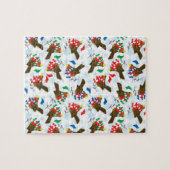 Weihnachtsvogel Santa Puzzle (Horizontal)