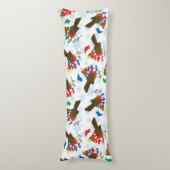 Weihnachtsvogel Santa Seitenschläferkissen (Vorderseite Vertikal)