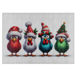 Weihnachtsvögel Schneidbrett Schneidebrett