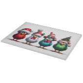 Weihnachtsvögel Schneidbrett Schneidebrett (Ecke)