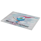 Weihnachtsvogel Schneidebrett (Ecke)