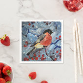 Weihnachtsvogel Serviette (Beispiel)