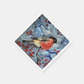 Weihnachtsvogel Serviette (Ecke)