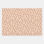 Weihnachtsvögel, Sterne und Beeren auf dem Licht Geschenkpapier Set (Vorderseite 3)