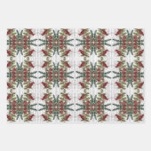 Weihnachtsvögel und Evergreens Geschenkpackung Set Geschenkpapier Set (Vorderseite 2)