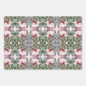 Weihnachtsvögel und Evergreens Geschenkpackung Set Geschenkpapier Set (Vorderseite)