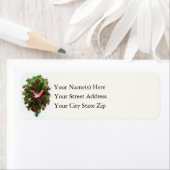 Weihnachtsvogel und Holly Vintag (Insitu)