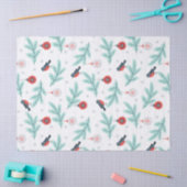 Weihnachtsvögel und -kugeln Muster Seidenpapier (Basteln)