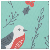 Weihnachtsvögel und -schneidemuster stoff (Nahaufnahme)