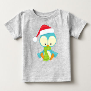 Weihnachtsvogel, Vogel mit Hut, Vogel mit Scarf Baby T-shirt