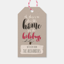 Weihnachtsvögel "Zuhause für den Urlaub" Persönlic Geschenkanhänger