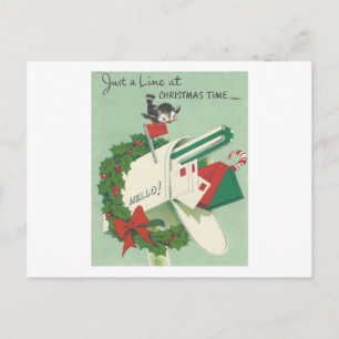 Weihnachtsvogelkarte Feiertagspostkarte
