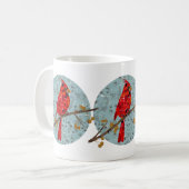 Weihnachtsvogelkollektion für den Kardinal Kaffeetasse (Vorderseite Links)