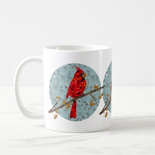 Weihnachtsvogelkollektion für den Kardinal Kaffeetasse (Links)