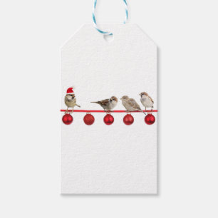 Weihnachtsvogelspatzen Geschenkanhänger