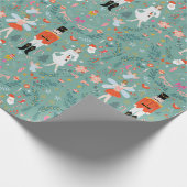 Weihnachtsvolkskunst Geschenkpapier (Ecke)